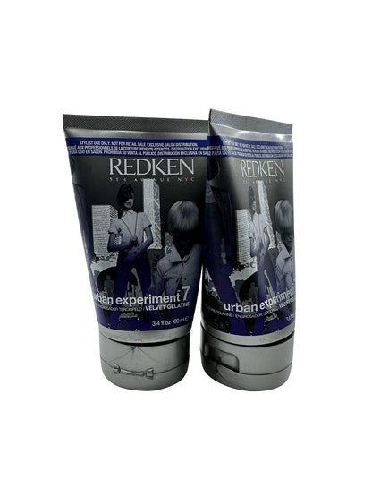 Redken Urban Experiment 7 Velvet Gelatine 3.4 OZ Set of 2