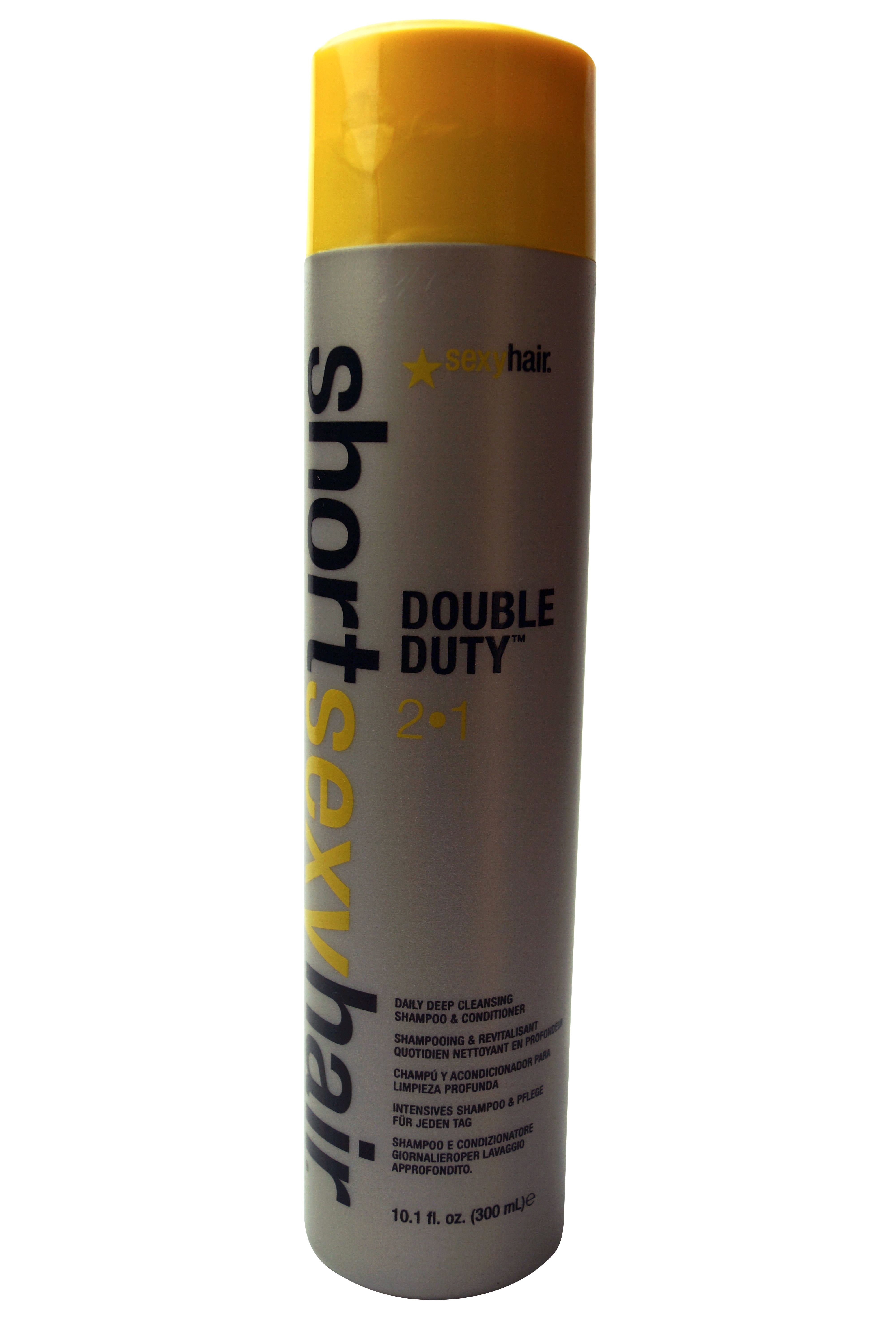 Sexy Hair Short Sexy Hair Double Duty 2 In 1 Shampoo & Conditioner, 10.1 Oz