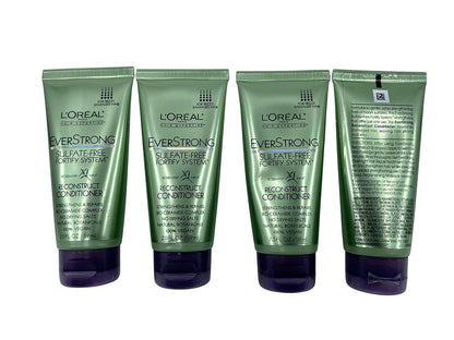 L'Oreal Everstrong Sulfate Free Conditioner Frizzy & Damaged Hair 2 OZ Set of 4