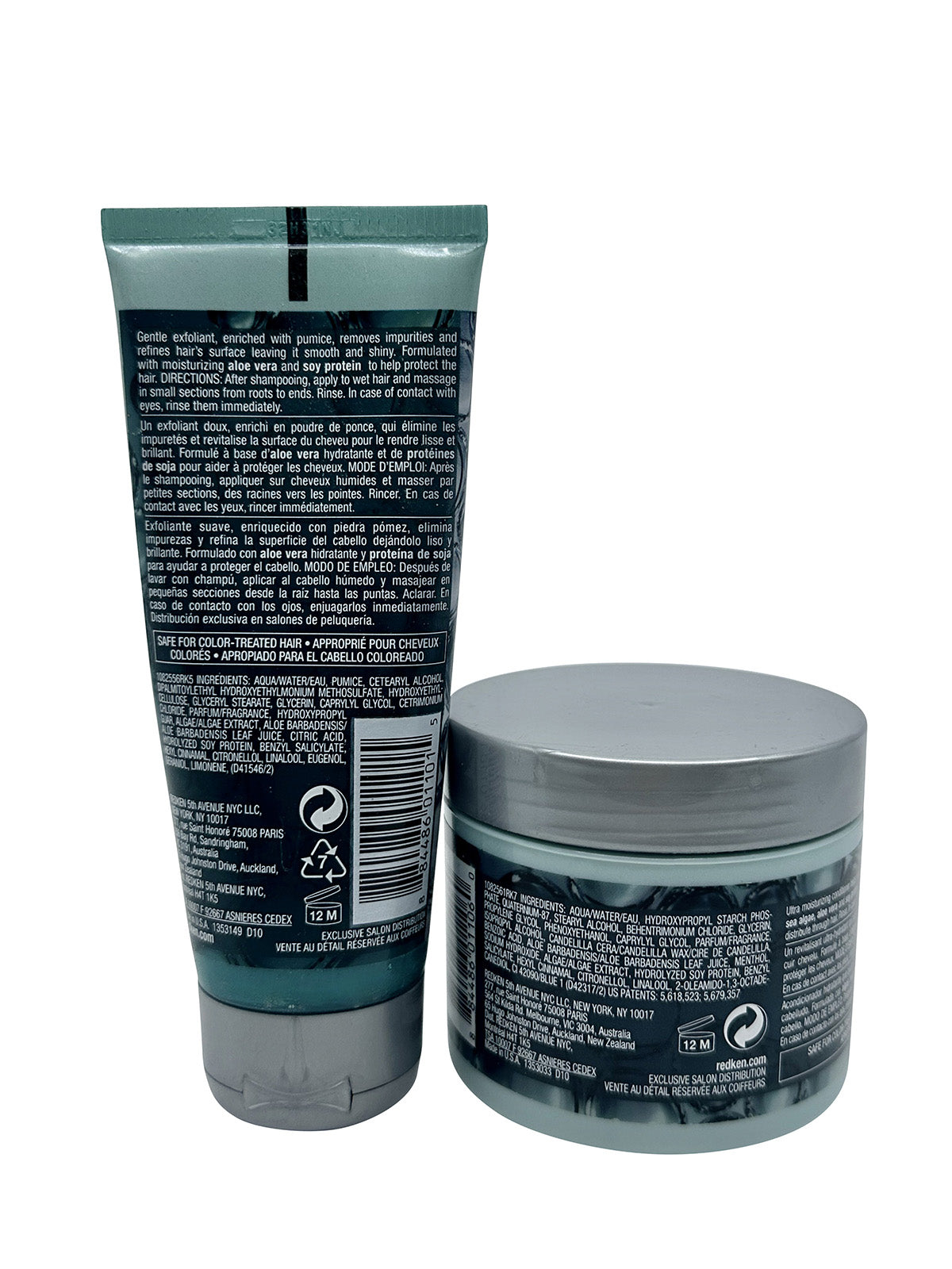 Redken Natures Rescue Refining Sea Polish 3.4 OZ & Cooling Conditioner 4.2 OZ