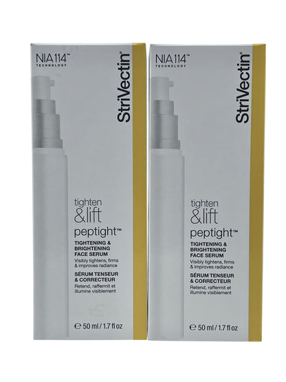 StriVectin Peptight Tightening & Brightening Face Serum 1.7 OZ Set of 2