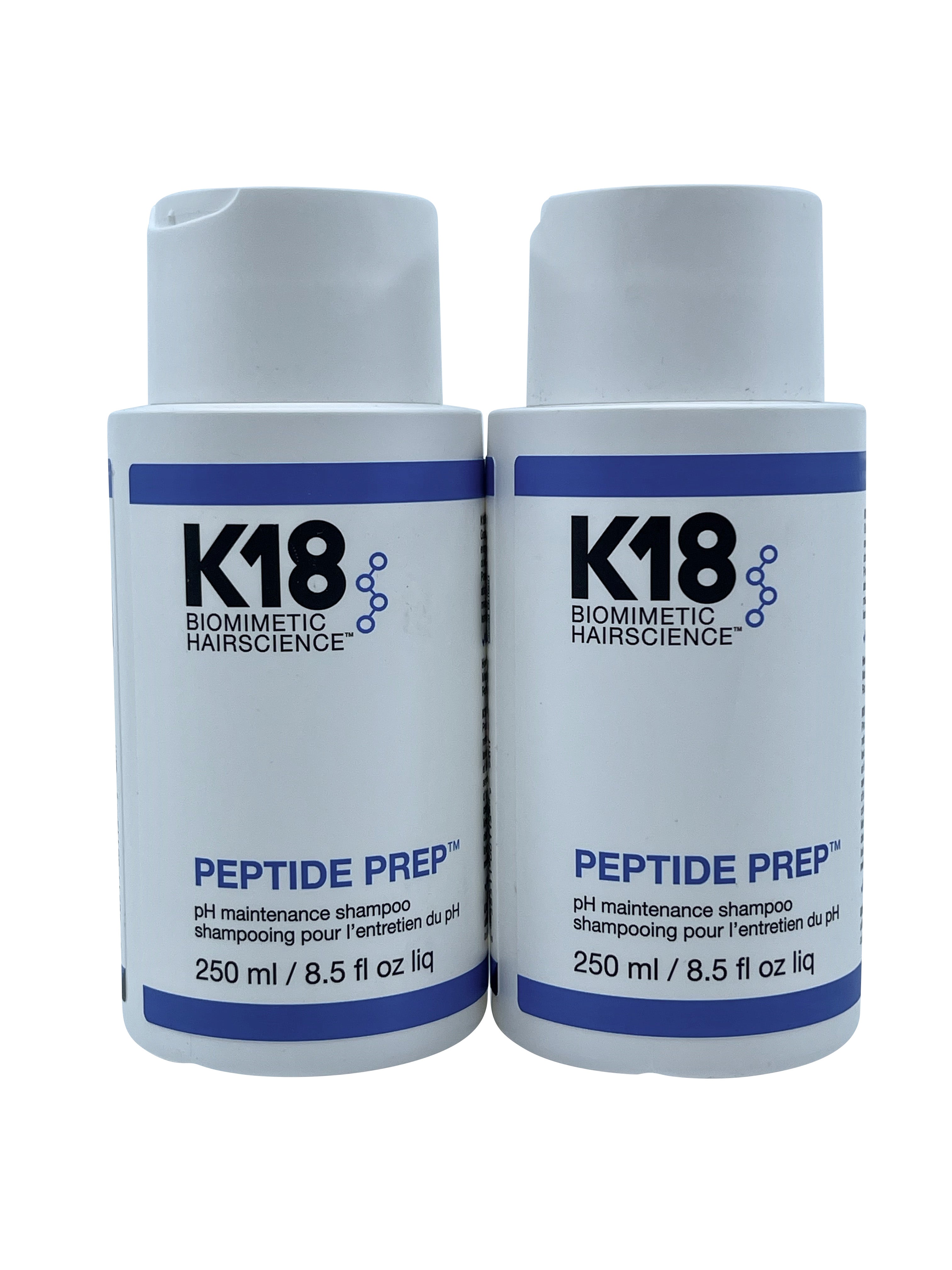 K18 Peptide Prep PH Maintenance Shampoo 8.5 OZ Set of 2