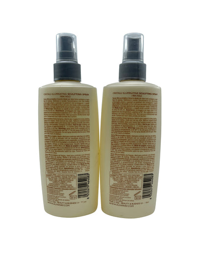 Alfaparf Semi Di Lino Cristalli Sculpting Spray Firm Hold 8.45 OZ Set of 2