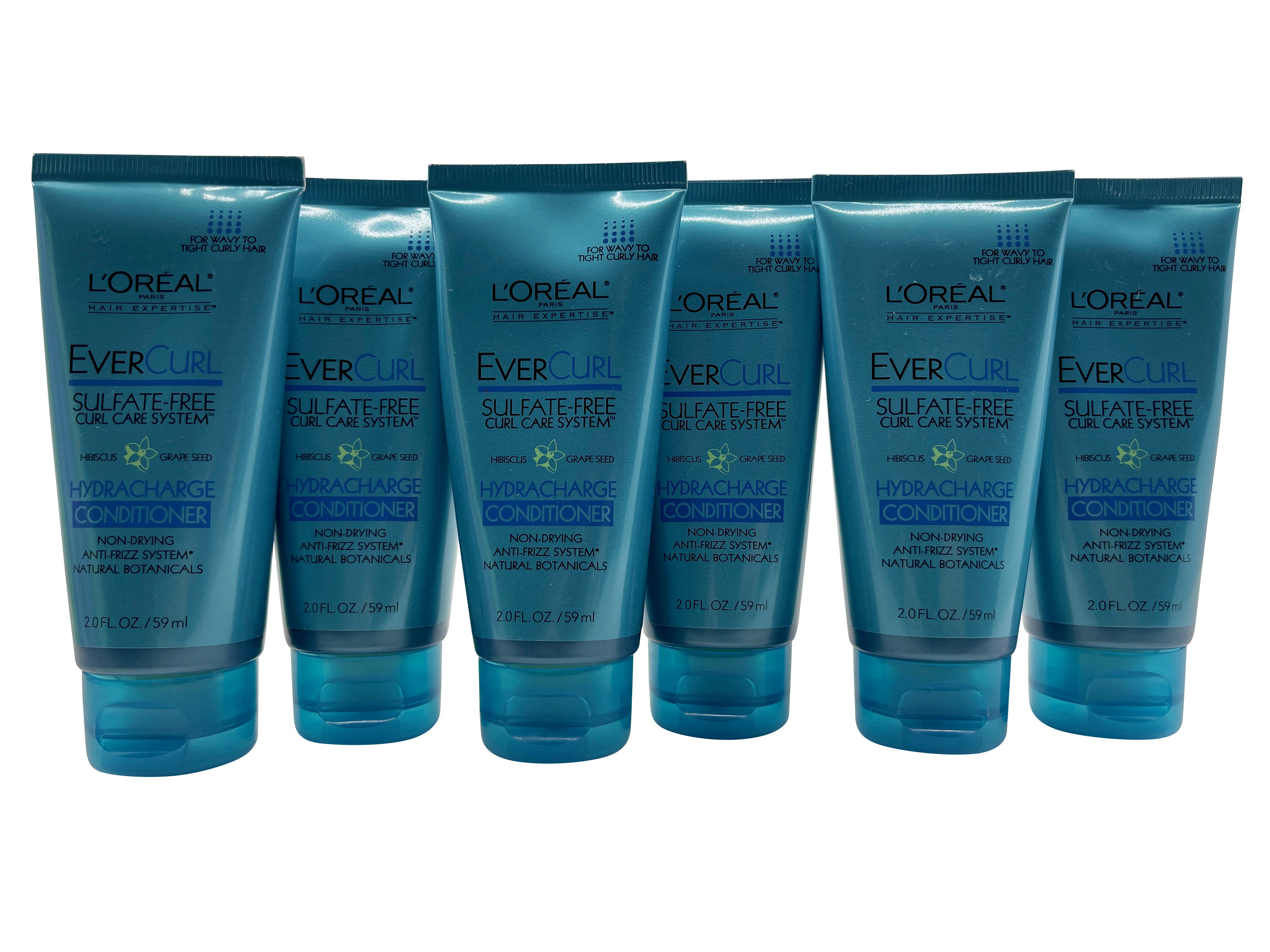 L'Oreal Ever Curl Hydracharge Conditioner 2 OZ Set of 6