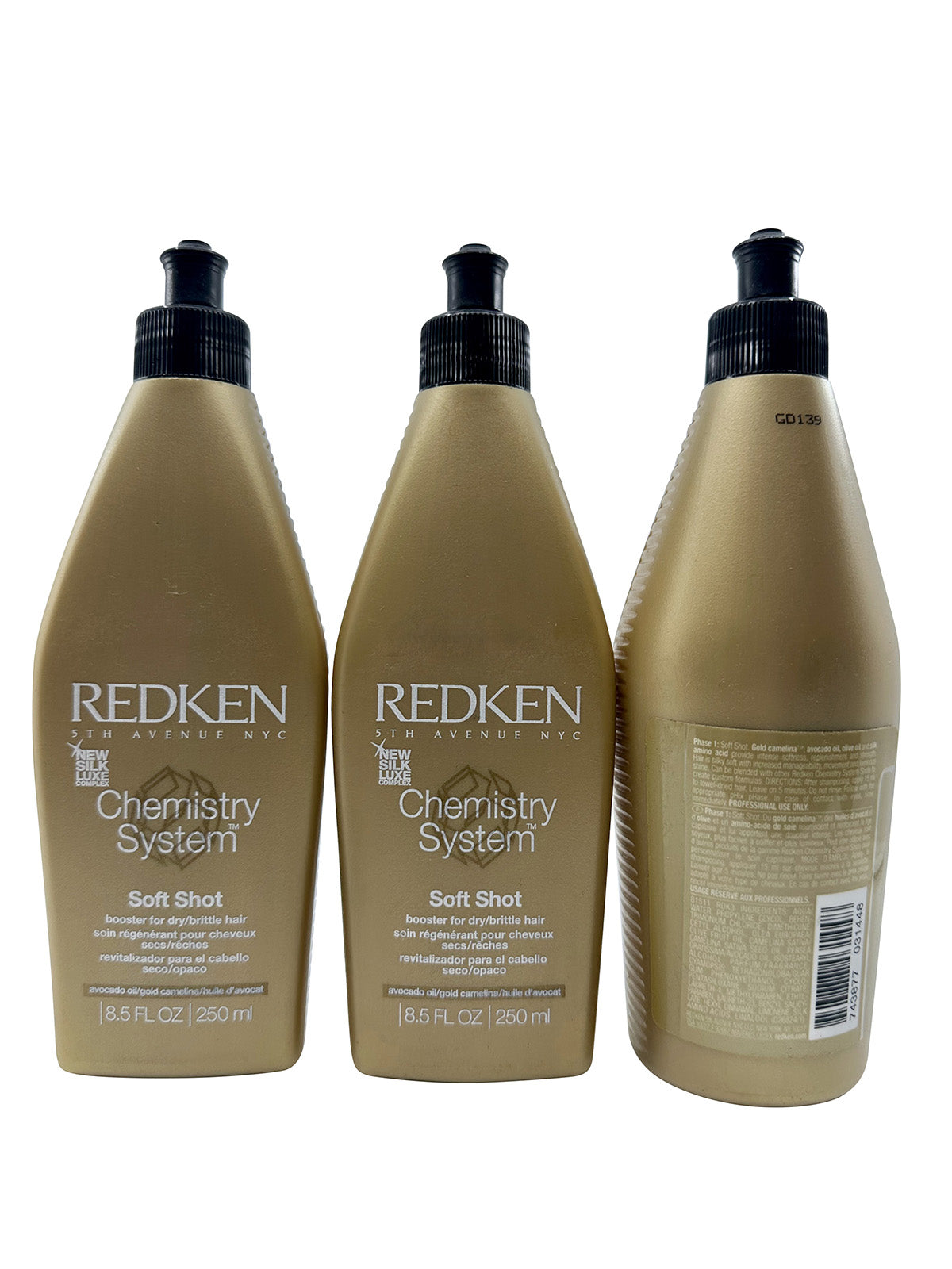 Redken Chemistry System Soft Shot Booster for Dry & Brittle Hair 8.5 OZ Set of 3