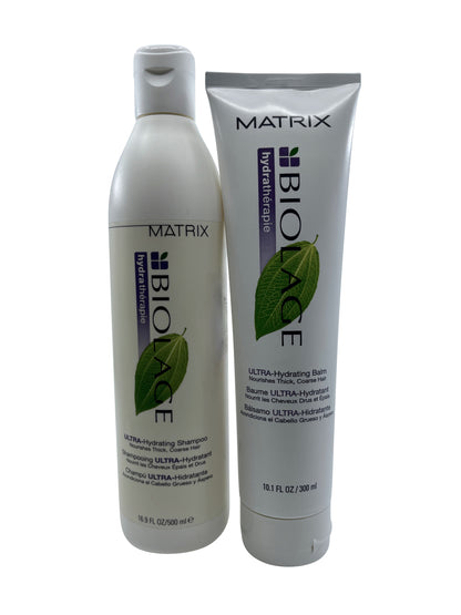 Matrix Biolage Ultra Hydrating Shampoo 16.9 OZ & Balm 10.1 OZ Set Thick Hair