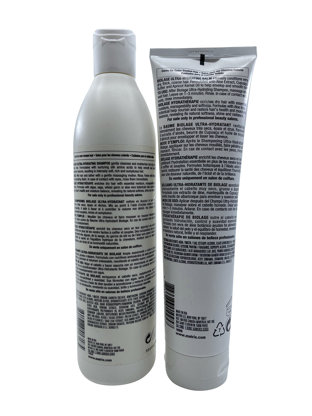 Matrix Biolage Ultra Hydrating Shampoo 16.9 OZ & Balm 10.1 OZ Set Thick Hair