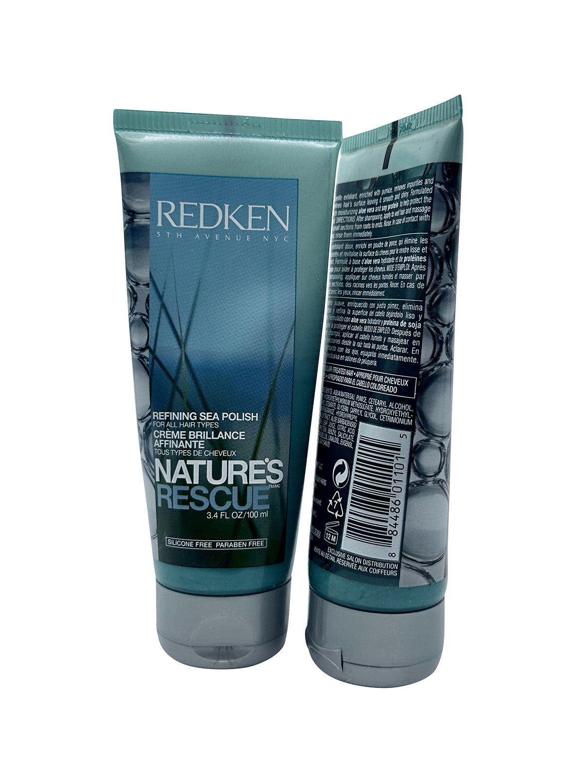 Redken Natures Rescue Refining Sea Polish 3.4 OZ All Hair Types Set of 2