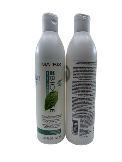 Matrix Biolage Full Lift Volumizing Shampoo Fine Limp Hair 16.9 OZ Set of 2