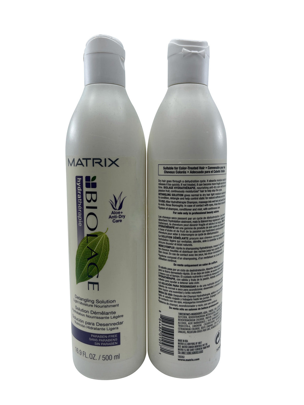 Matrix Biolage Detangling Solution Light Moisture 16.9 OZ Set of 2