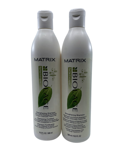 Matrix Biolage Strengthening Shampoo Damaged & Treated Hair 16.9 OZ Set of 2