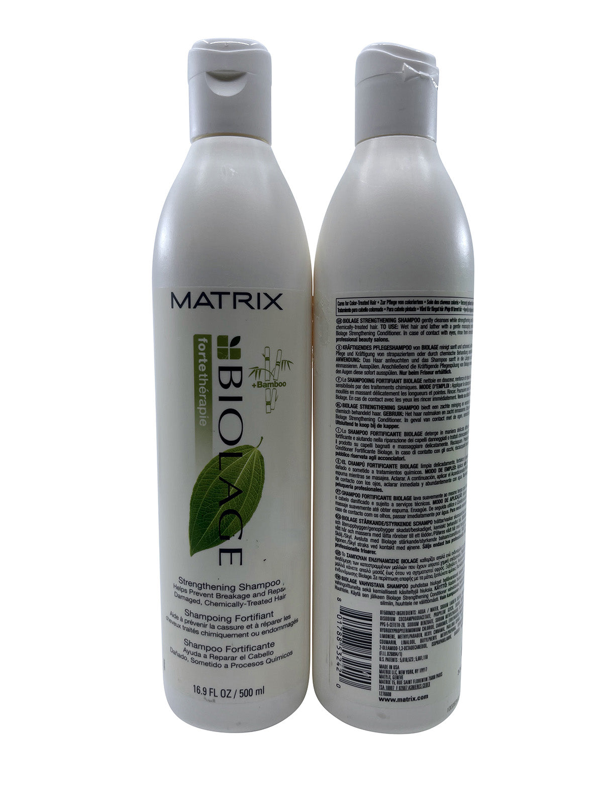 Matrix Biolage Strengthening Shampoo Damaged & Treated Hair 16.9 OZ Set of 2