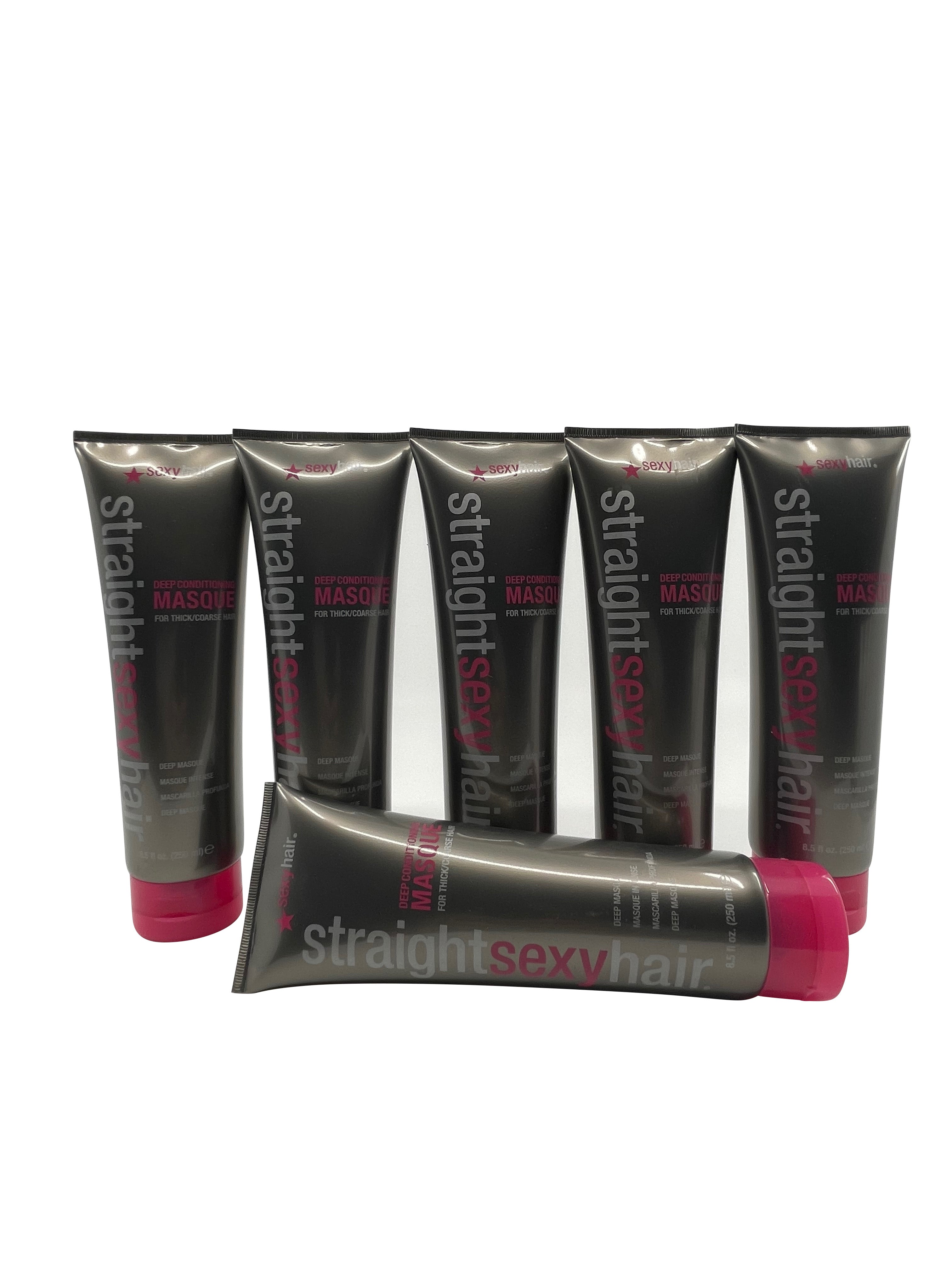 Sexy Hair Straight Deep Conditioning Mask Thick & Coarse Hair 8.5 OZ Set of 6