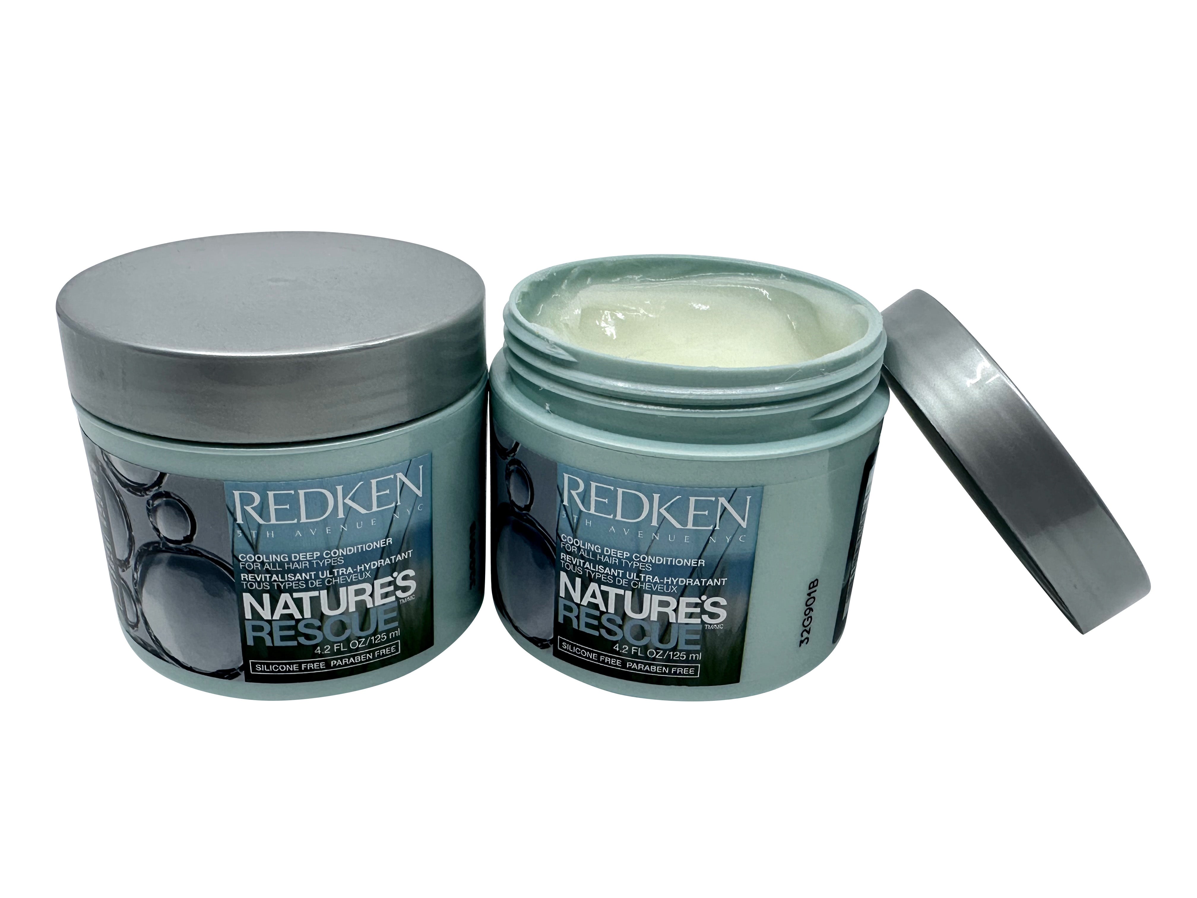 Redken Natures Rescue Cooling Deep Conditioner All Hair Types 4.2 OZ Set of 2