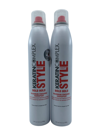 Keratin Complex Style Bold Hold Maximum Finishing Spray 10.2 OZ Set of 2