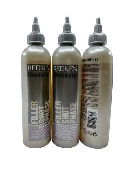 Redken Chemistry Filler Shot Phase Time Reset Porous & Weak Hair 7.6 OZ Set of 3