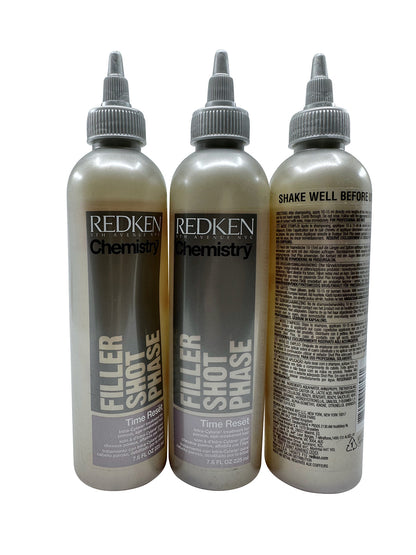 Redken Chemistry Filler Shot Phase Time Reset Porous & Weak Hair 7.6 OZ Set of 3