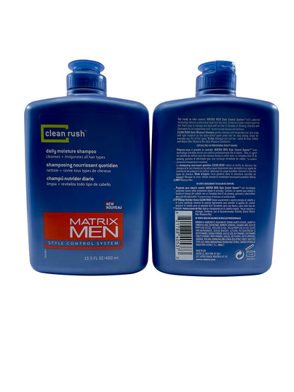 Matrix Men Daily Moisturizing Shampoo Dry Hair 13.5 OZ Set of 2