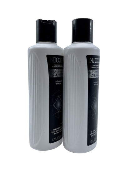 Nioxin Advanced Pyrithione Zinc Dandruff Shampoo Thinning Hair 6.7 OZ Set of 2