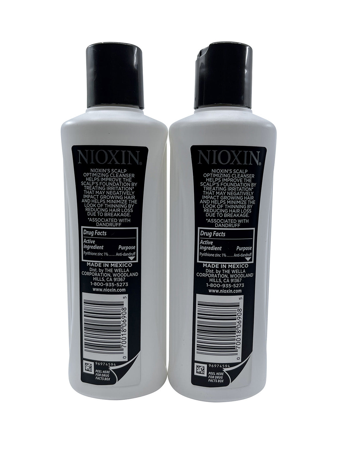 Nioxin Advanced Pyrithione Zinc Dandruff Shampoo Thinning Hair 6.7 OZ Set of 2