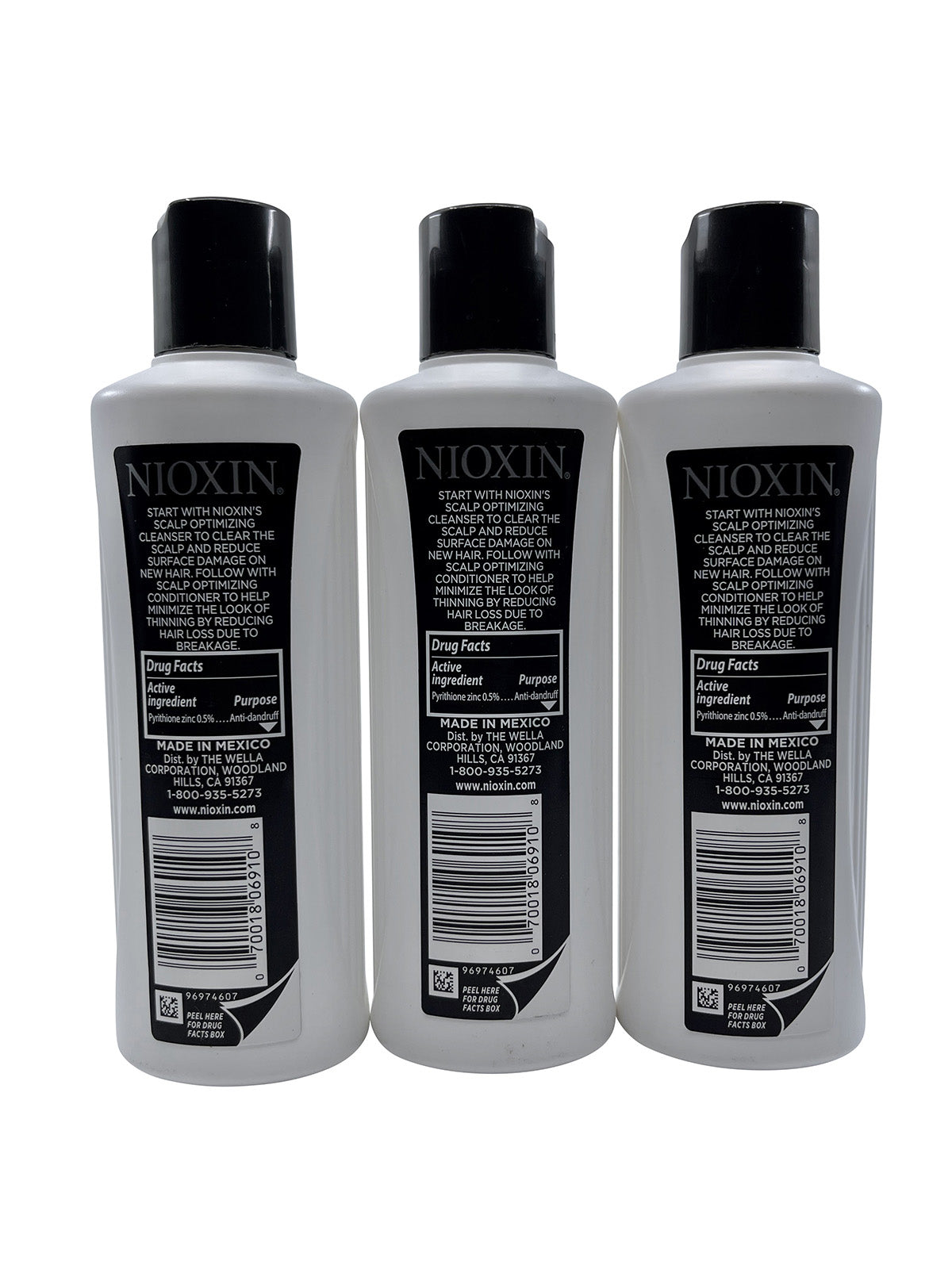 Nioxin Advanced Pyrithione Zinc Dandruff Conditioner Thinning Hair 6.7 OZ 3 pack