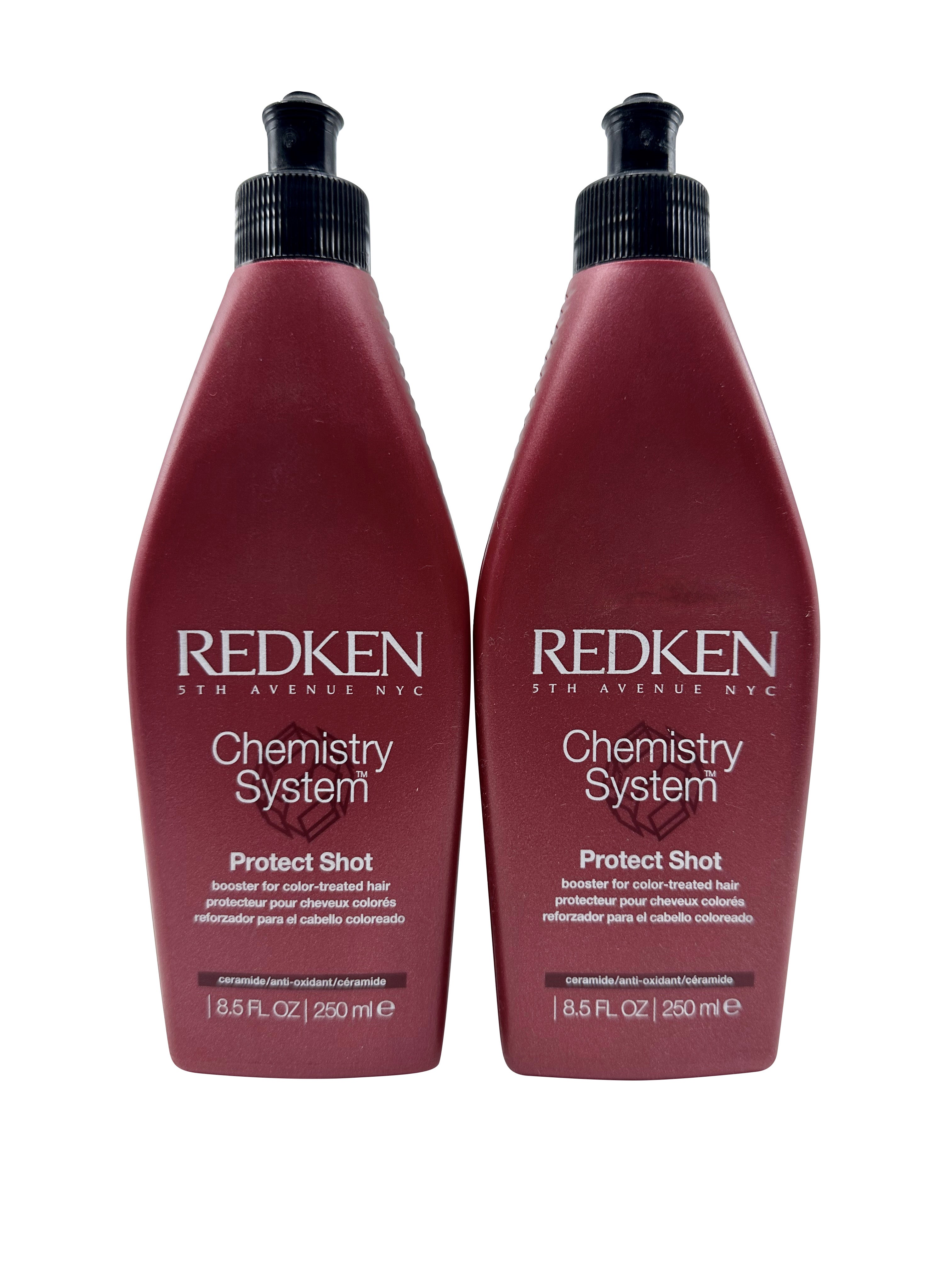 Redken Chemistry System Protect Shot Booster Color Treated Hair 8.5 OZ Set of 2