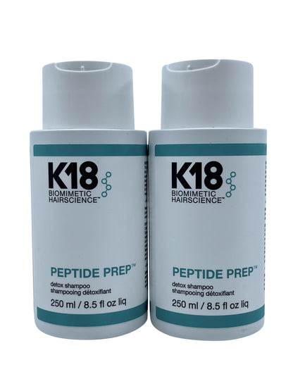 K18 Peptide Prep Detox Shampoo 8.5 OZ Set of 2