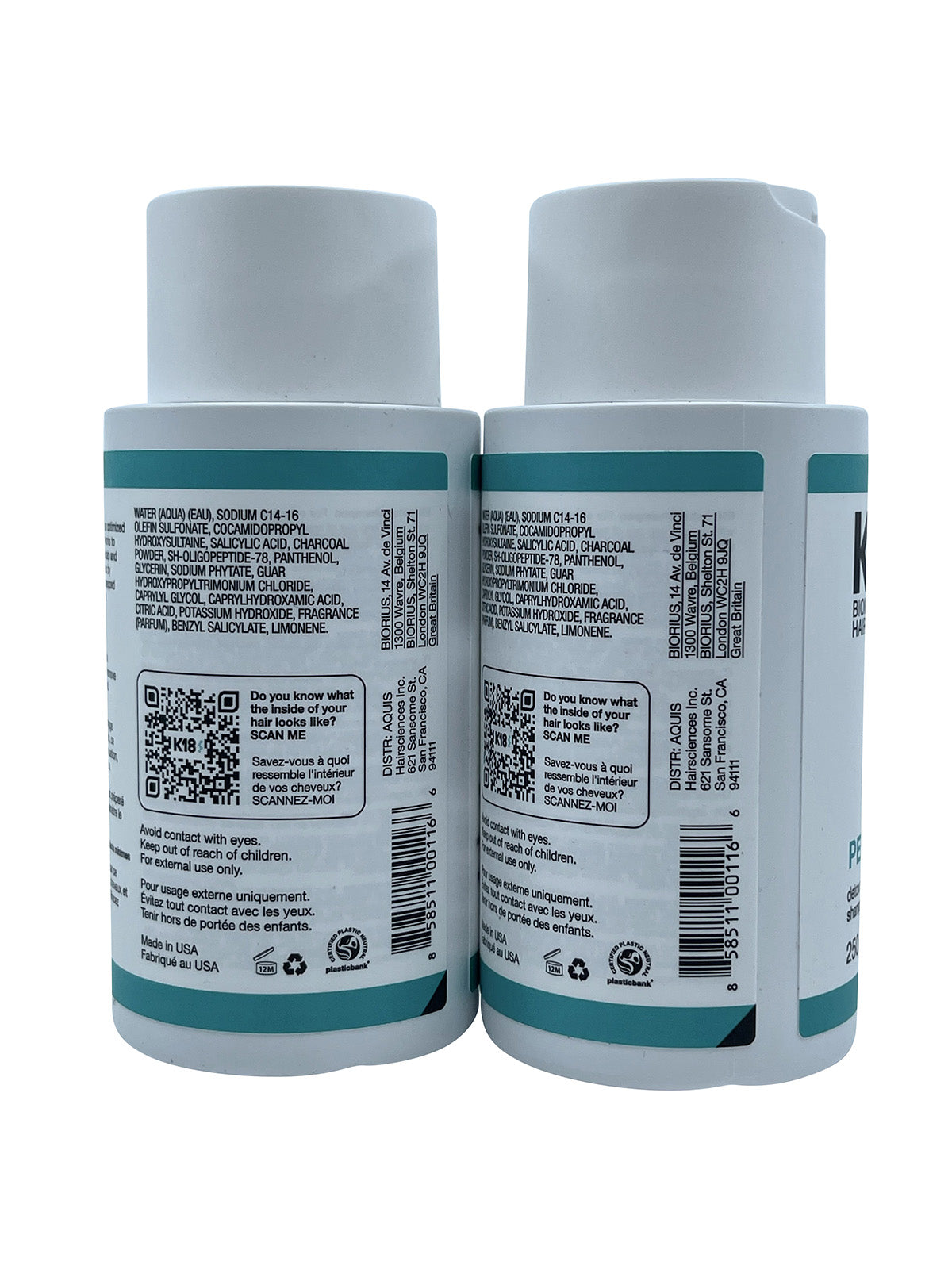 K18 Peptide Prep Detox Shampoo 8.5 OZ Set of 2