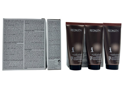 Redken Smooth Activator Step 1 Semi Permanent Smoother Dry Hair 2 OZ x 3 pk of 3