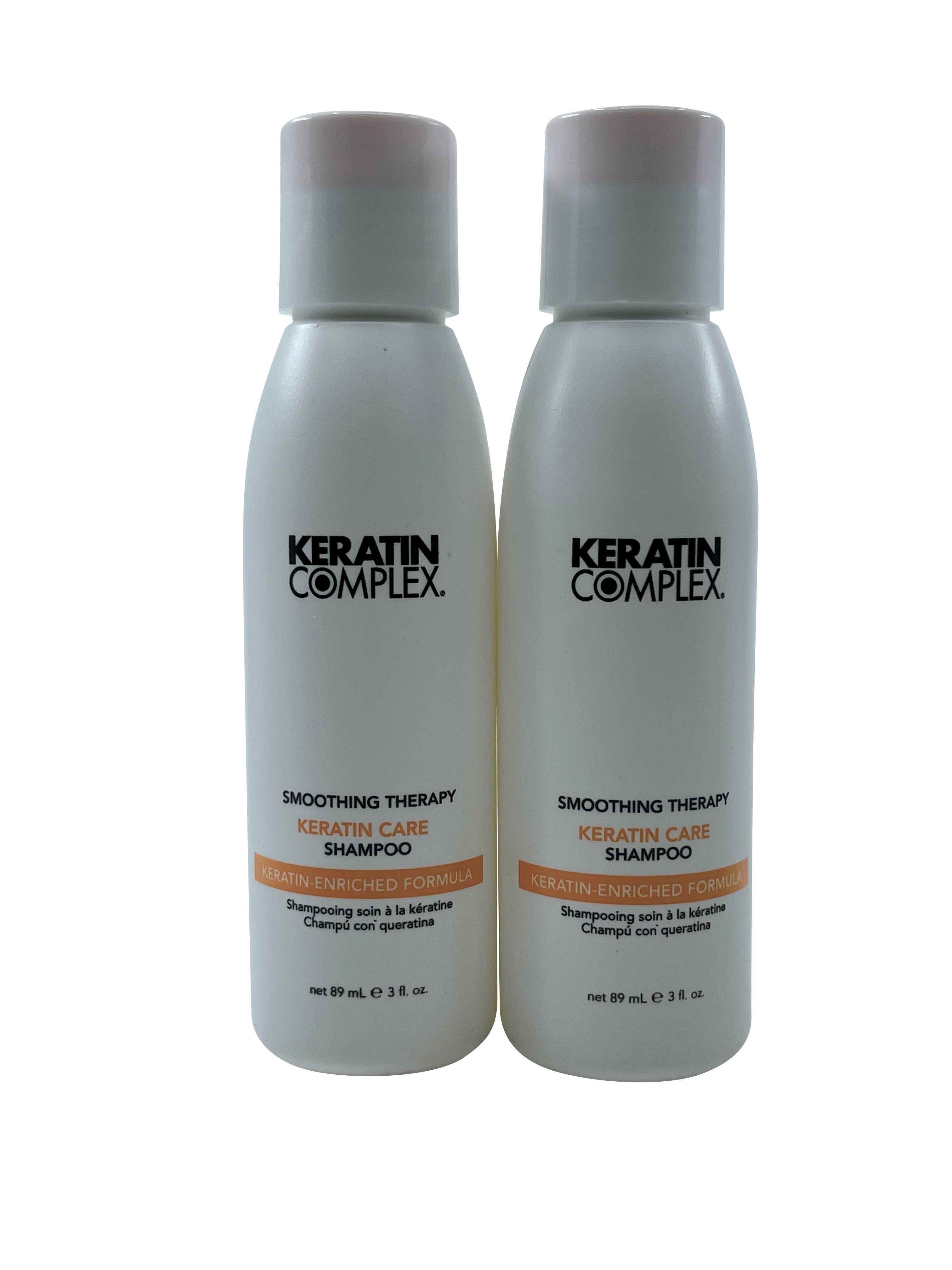 Keratin Complex Smoothing Therapy Keratin Care Shampoo 3 OZ Set of 2