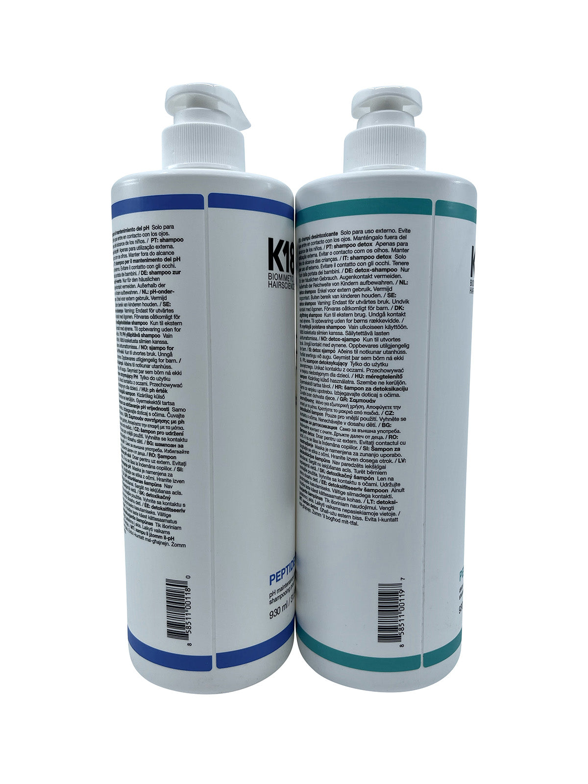 K18 Peptide Prep PH Maintenance Shampoo 32 OZ & Prep Detox Shampoo 32 OZ