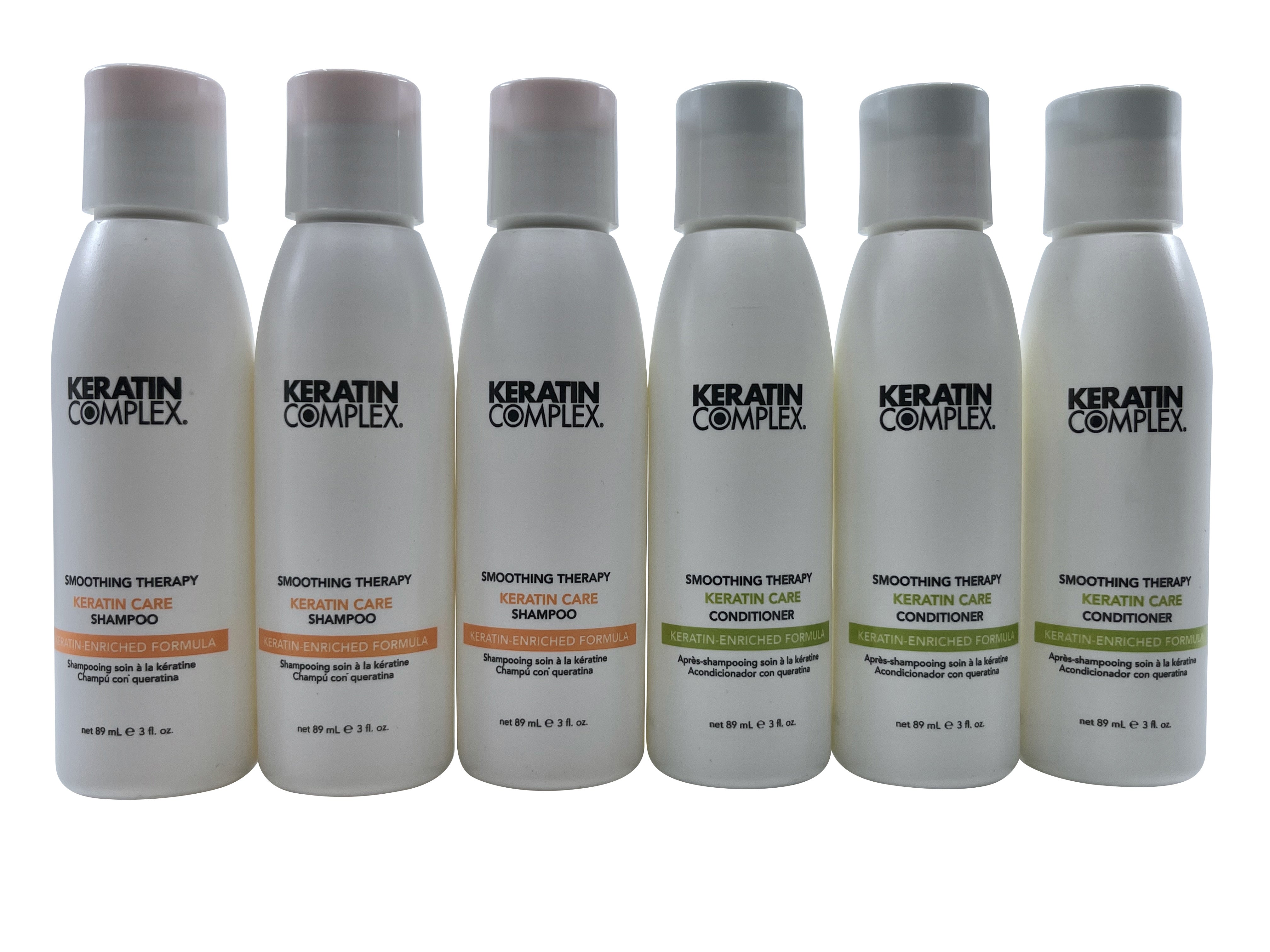 Keratin Complex Keratin Care Shampoo 3 OZ Set of 3 & Conditioner 3 OZ Set of 3