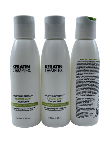 Keratin Complex Smoothing Therapy Keratin Care Conditioner 3 OZ Set of 3