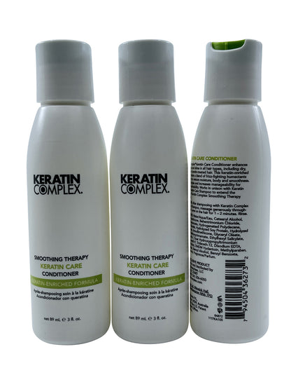 Keratin Complex Smoothing Therapy Keratin Care Conditioner 3 OZ Set of 3