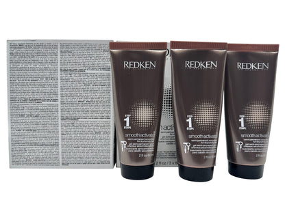 Redken Smooth Activator Step 1 Semi Permanent Smoother Dry Hair 2 OZ x 3 pk of 2