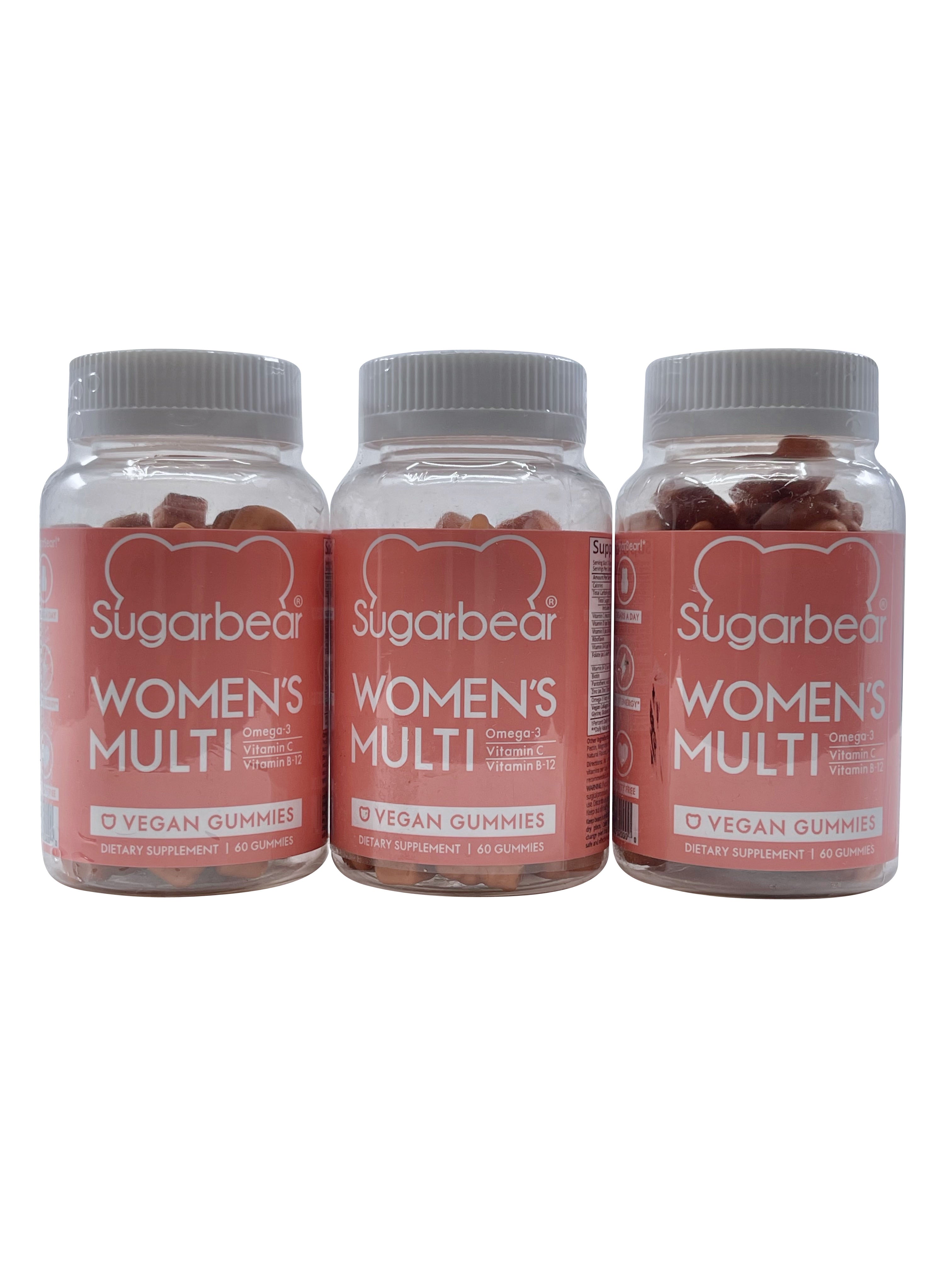 Sugarbear Women's Muti Vegan Gummies 60 Gummies Set of 3