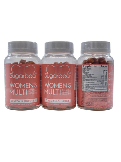 Sugarbear Women's Muti Vegan Gummies 60 Gummies Set of 3