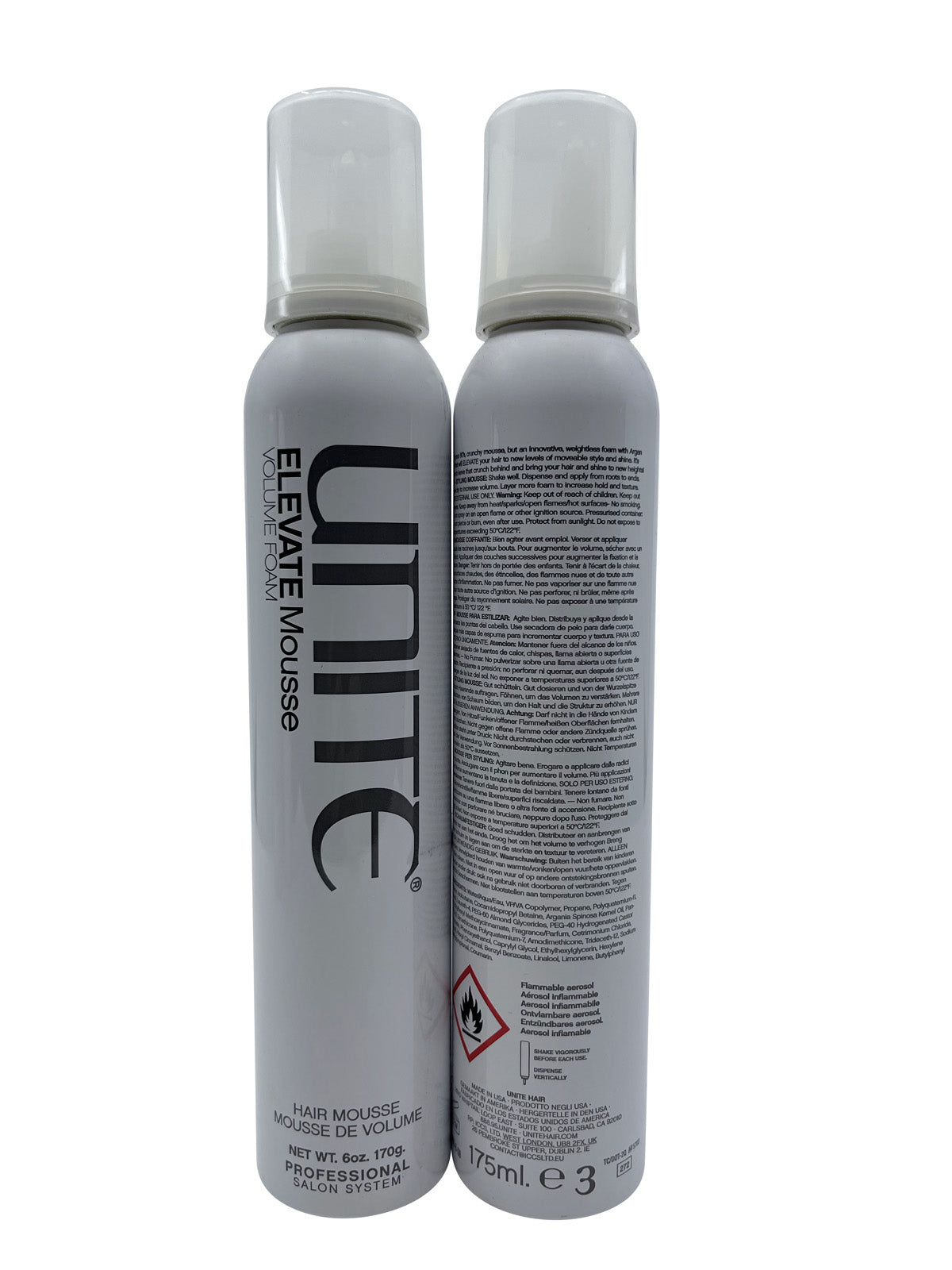 Unite Elevate Mousse 6 OZ Set of 2