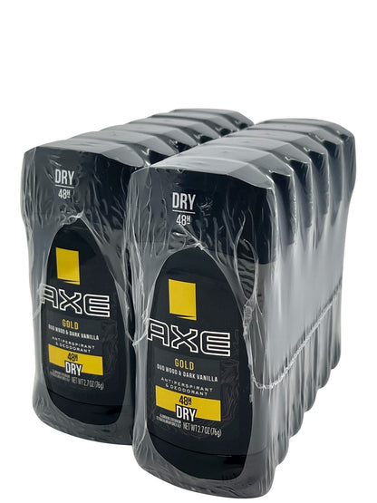 AXE Gold Oud Wood & Dark Vanilla 48 Hr Antiperspirant 2.7 OZ Set of 12