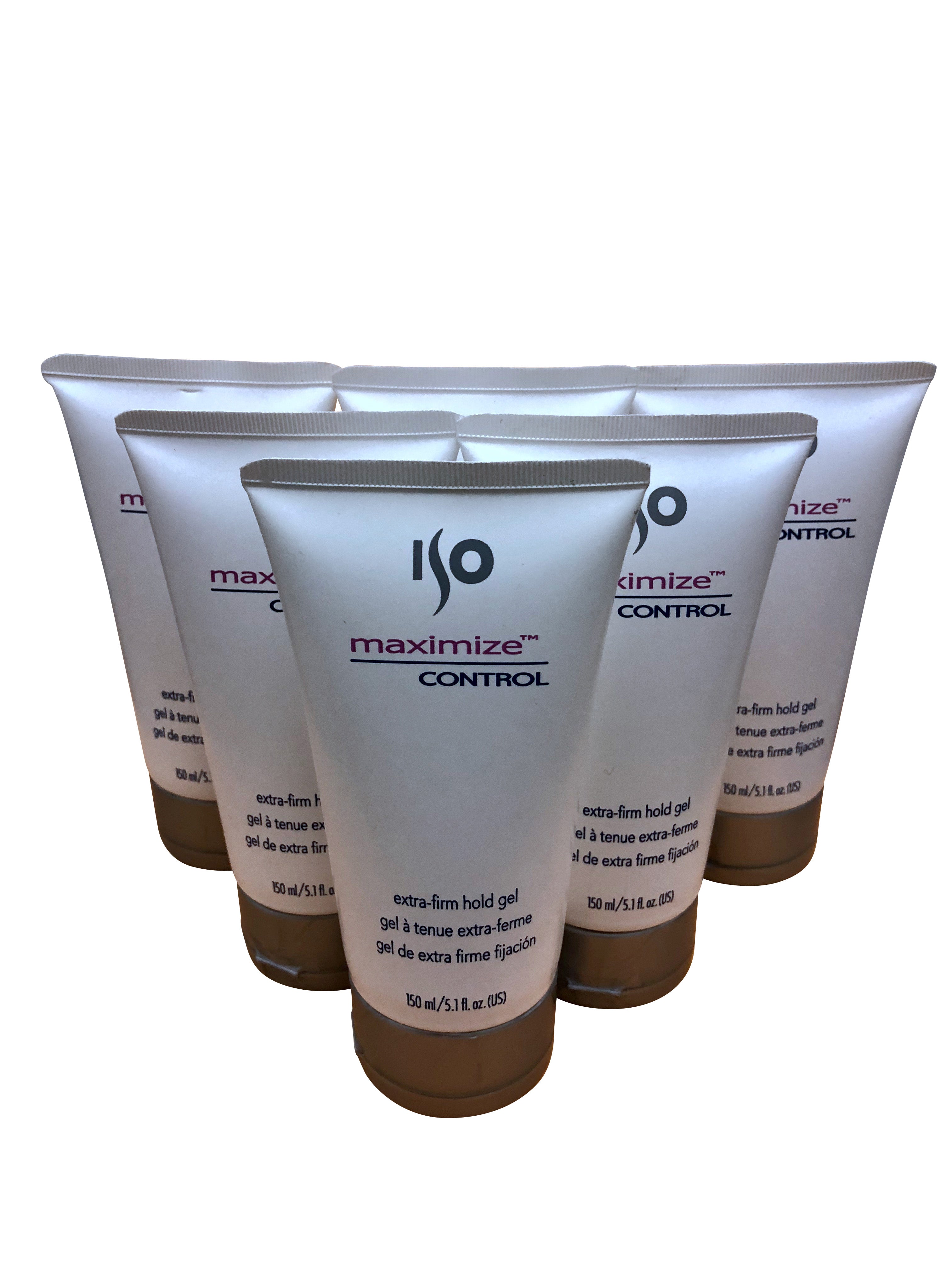 ISO Maximize Control Extra Firm Hold Gel 5.1 OZ Set of 6