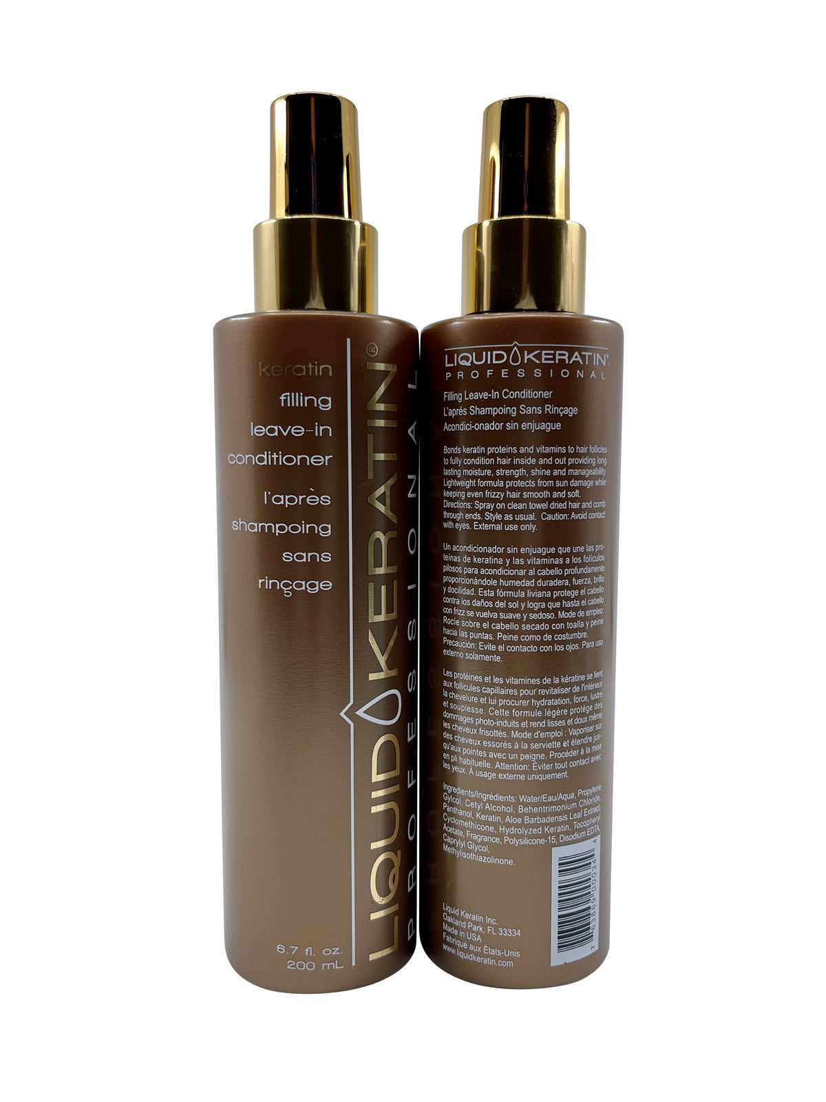 Liquid Keratin Filling leave in Conditioner 6.7 OZ Set of 2