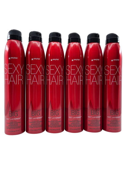 Sexy Hair Big Get Layered Thickening Hairspray 8 OZ Set of 6