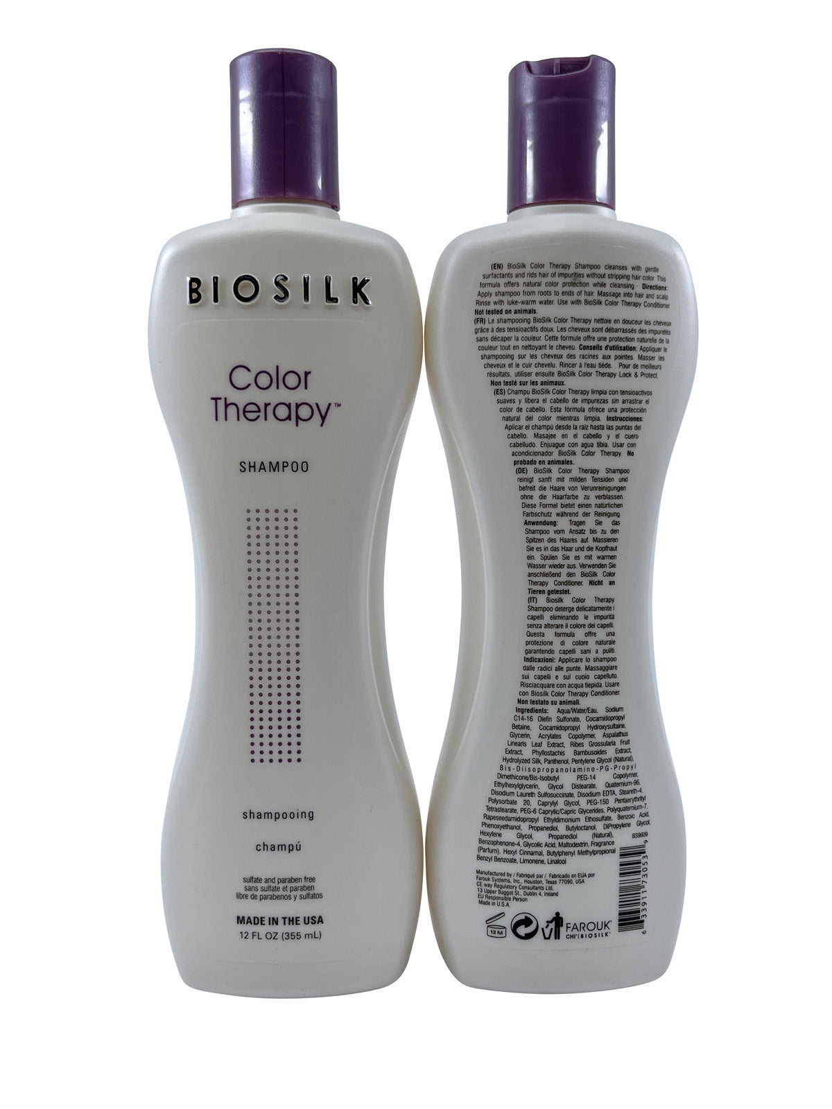 Biosilk Color Therapy Shampoo 12 OZ Set of 2