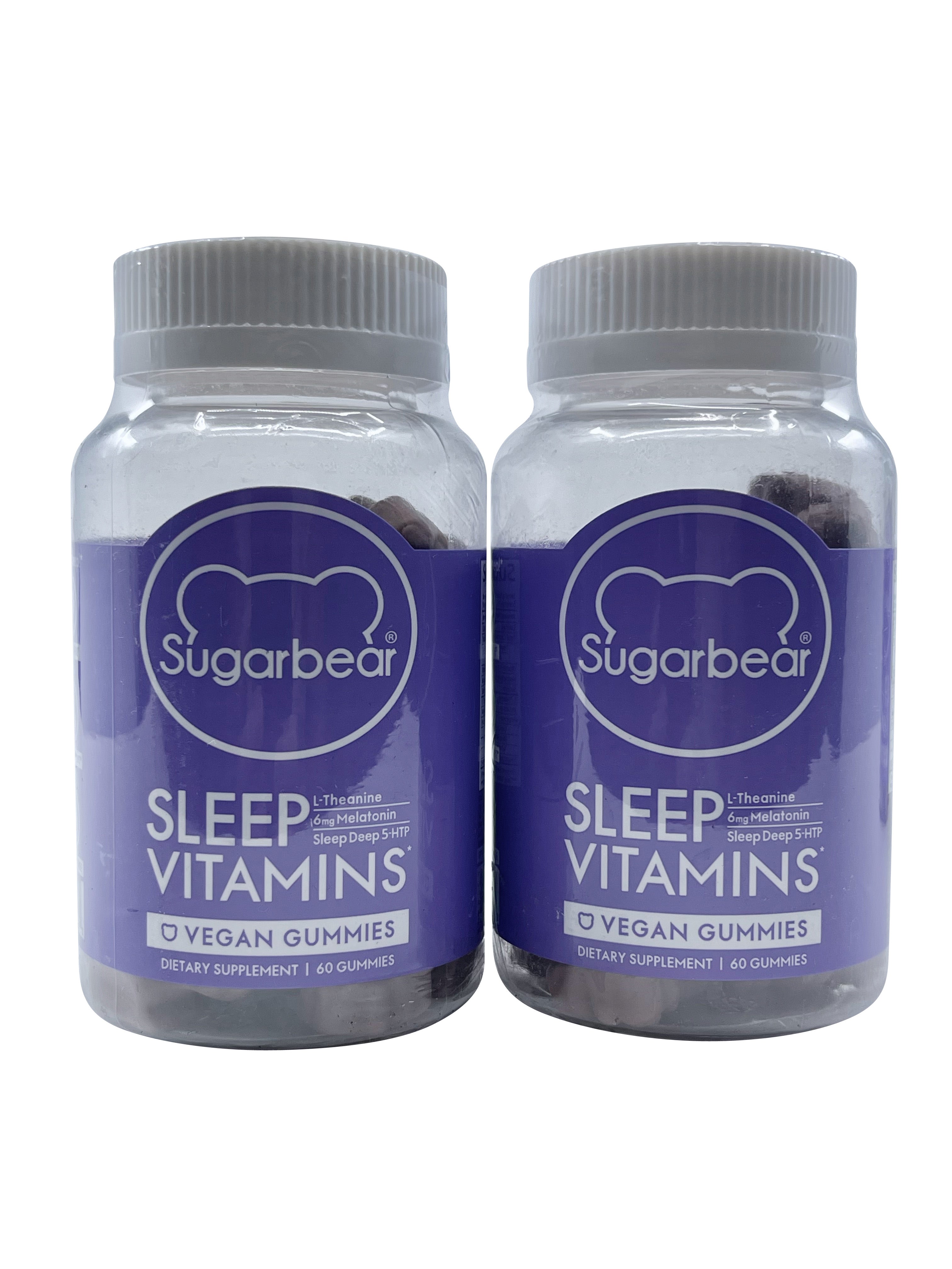 Sugarbear Sleep Vitamins Vegan Gummies 60 Gummies Set of 2