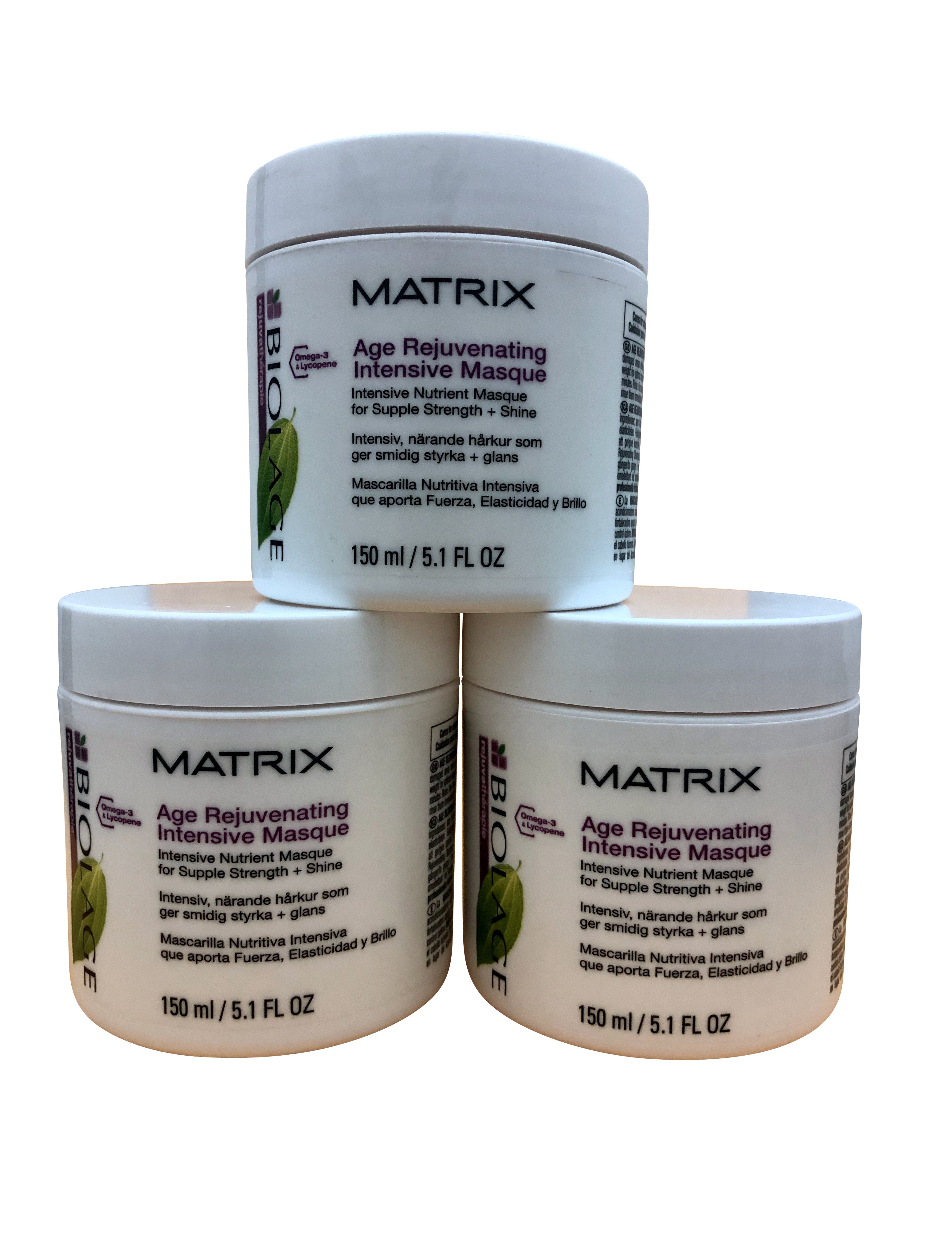 Matrix Biolage Age Rejuvenating Intense Masque 5.1 OZ Set of 3