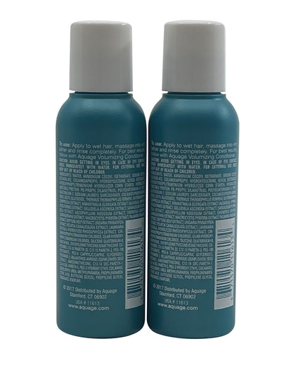 Aquage Volumizing Shampoo Fine & Limp Hair 2 OZ Set of 2