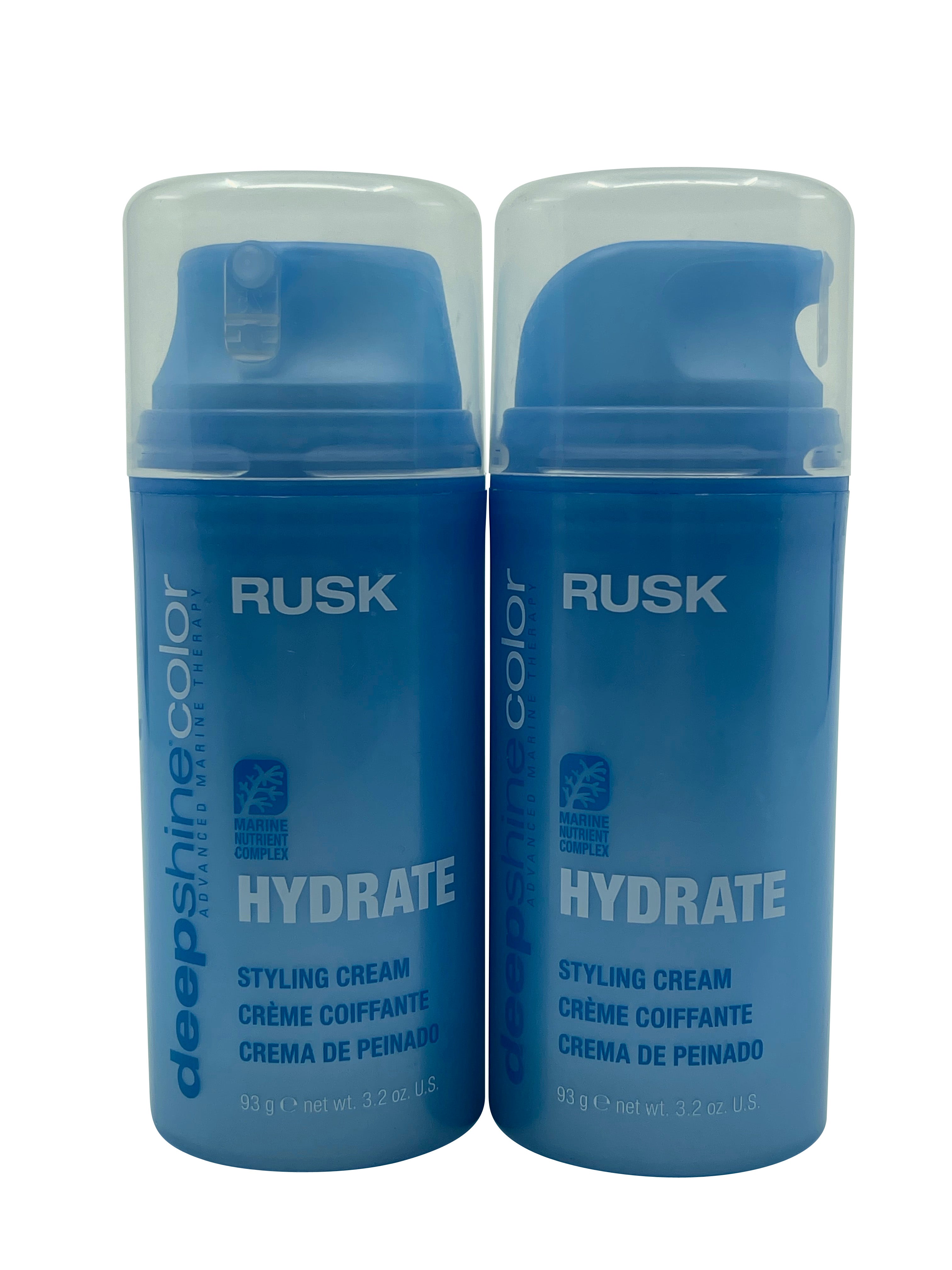 Rusk Deep Shine Color Hydrate Styling Cream 3.2 OZ Set of 2