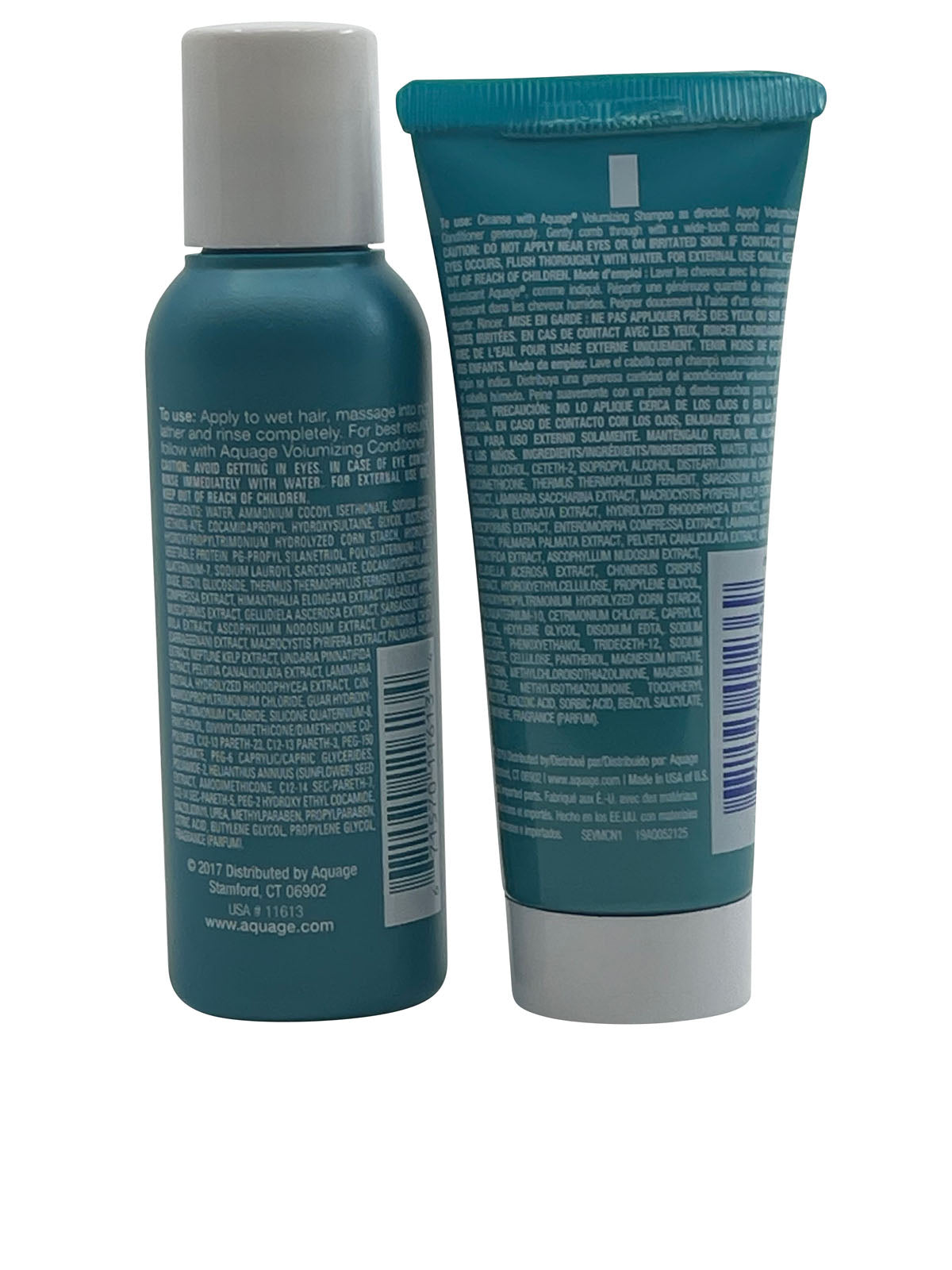 Aqauge Volumizing Shampoo 2 OZ & Volumizing Conditioner 1.5 OZ Set