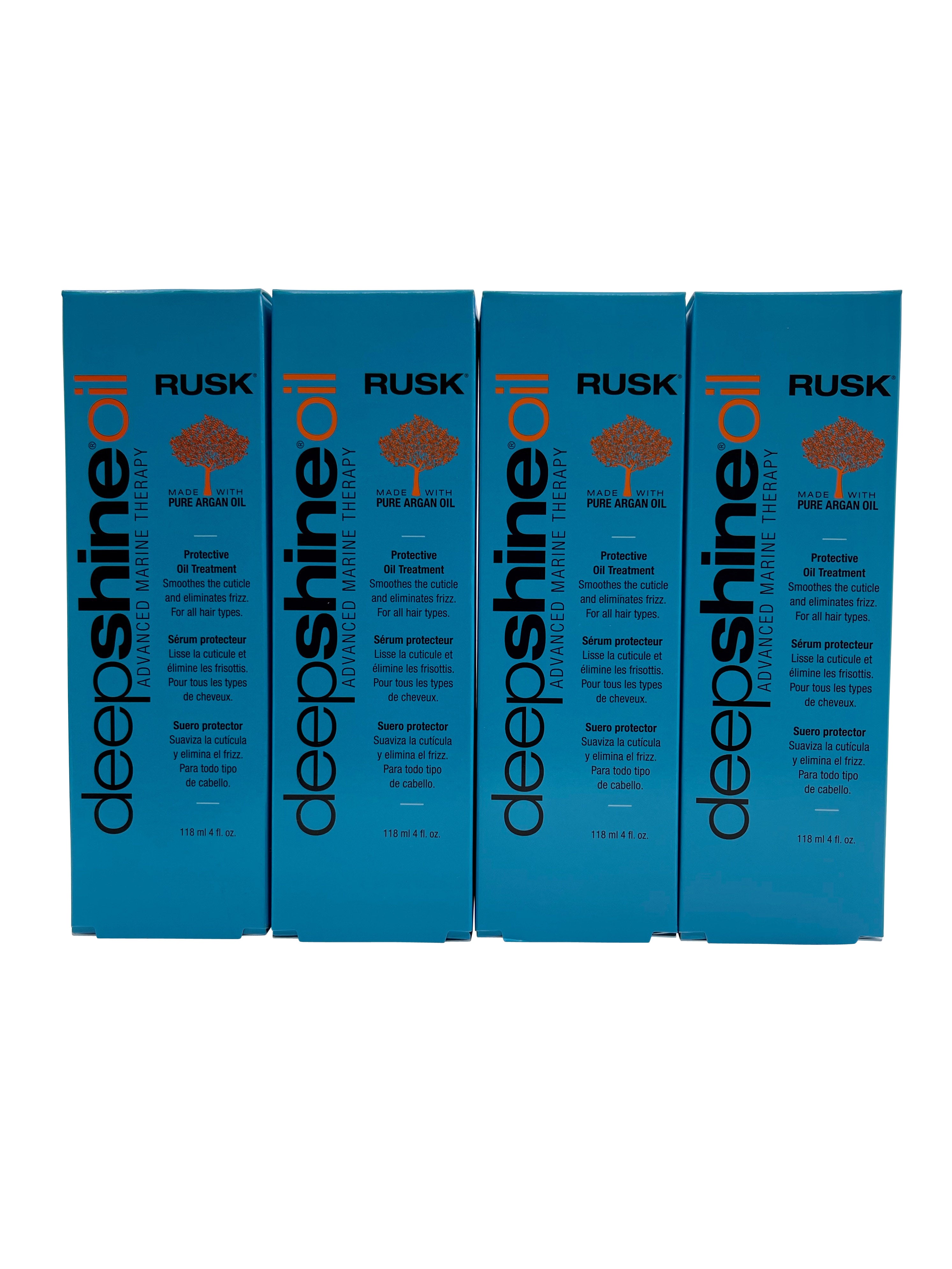 Rusk Deep Shine Oil Protective Oil Treatment 4 OZ Set of 4