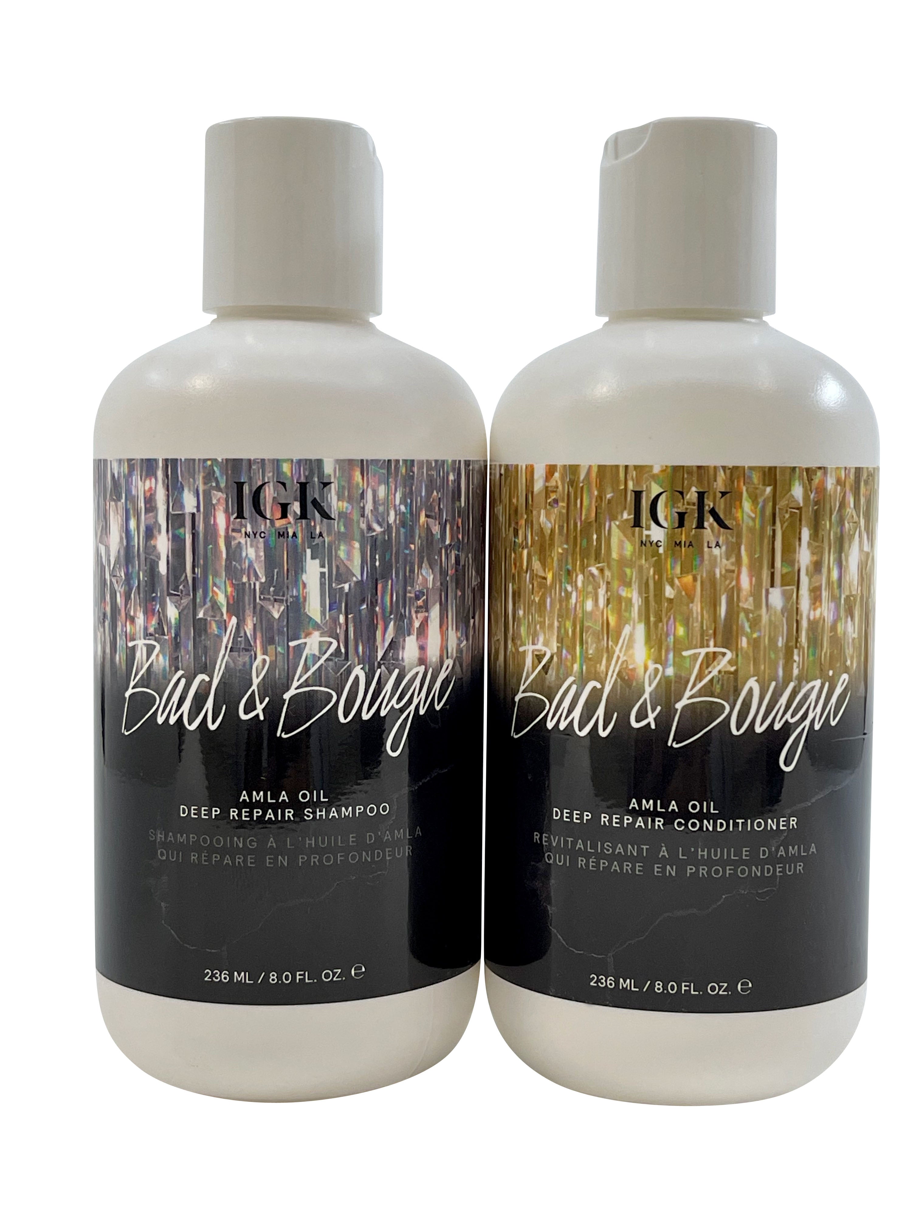 IGK Bad & Bougie Amla Oil Deep Repair Shampoo & Conditioner Set 8 OZ Each